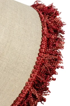 Alde & Lind Lampeskærme-Cylinder D33 Lin frans