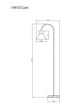 Aneta Lighting Gulvlamper-Gulvlampe Coni