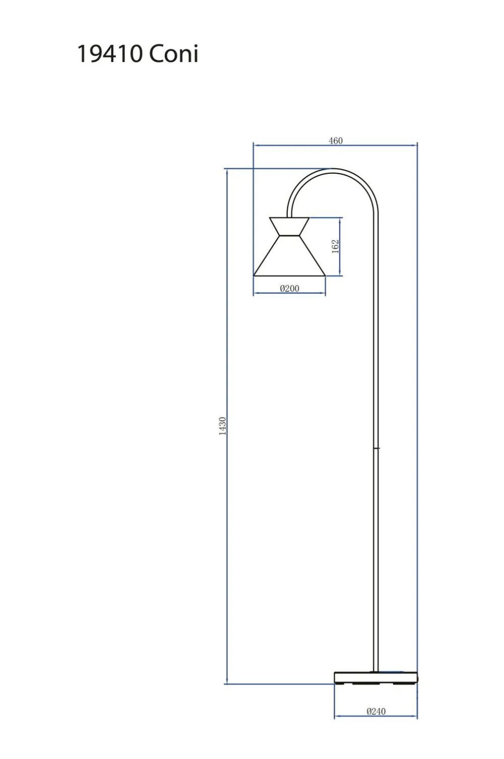 Aneta Lighting Gulvlamper-Gulvlampe Coni
