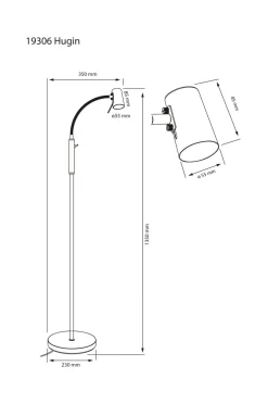 Aneta Lighting Gulvlamper-Gulvlampe Hugin