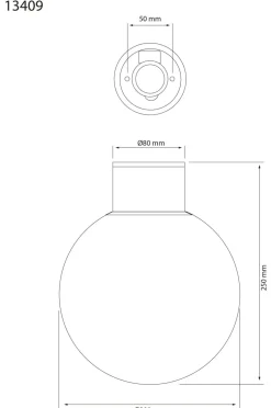 Aneta Lighting Udendørsbelysning-Loftslampe Saltvik udendørs