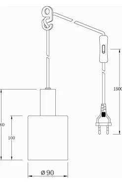 Aneta Lighting Pendler-Pendel CYLINDER