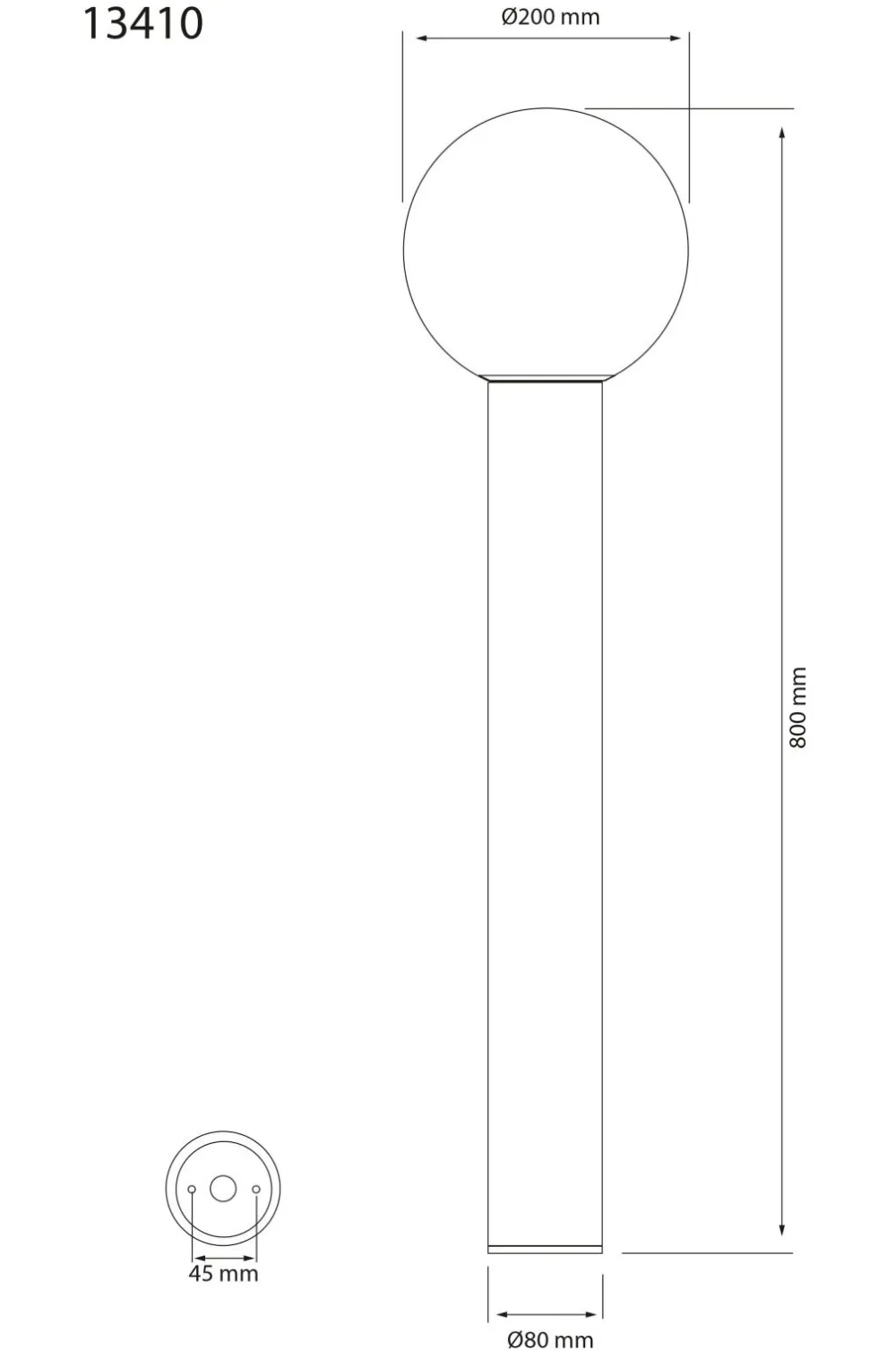 Aneta Lighting Udendørsbelysning-Pullertlampe Saltvik udendørs