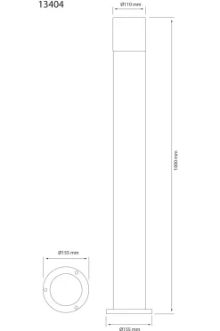 Aneta Lighting Udendørsbelysning-Pullertlampe Lysekil udendørs