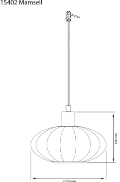 Aneta Lighting Pendler-Vindueslampe Mamsell