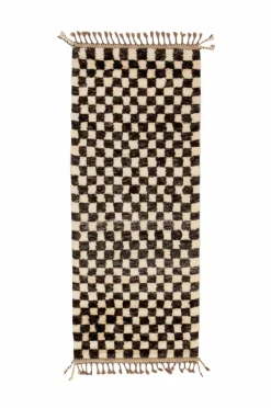 Bargi Uldtæpper-Uldtæppe Berber Chess 84x209 cm