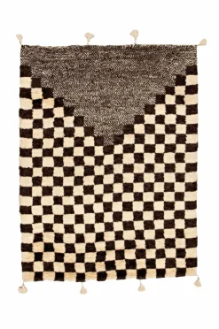 Bargi Uldtæpper-Uldtæppe Berber Chess 175x235 cm