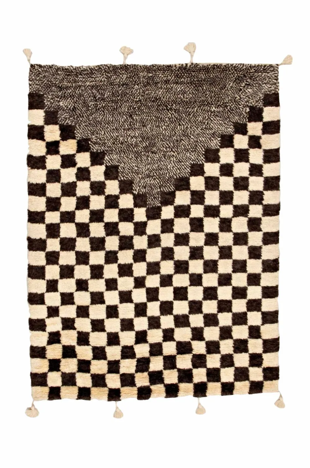Bargi Uldtæpper-Uldtæppe Berber Chess 175x235 cm