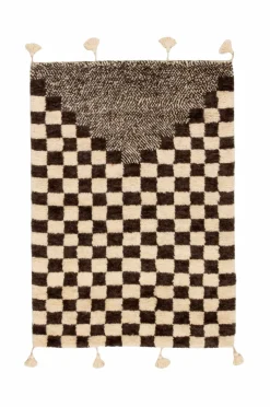 Bargi Uldtæpper-Uldtæppe Berber Chess 130x185 cm