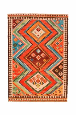 Bargi Uldtæpper|Fladvævede Tæpper-Uldtæppe Kelim 200x291 cm