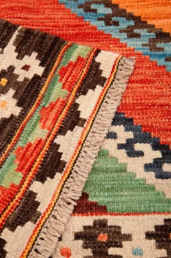 Bargi Uldtæpper|Fladvævede Tæpper-Uldtæppe Kelim 200x291 cm