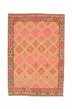 Bargi Uldtæpper|Fladvævede Tæpper-Uldtæppe Kelim 175x253 cm