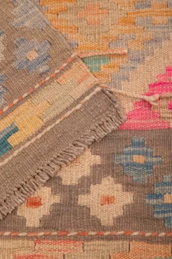 Bargi Uldtæpper|Fladvævede Tæpper-Uldtæppe Kelim 175x253 cm