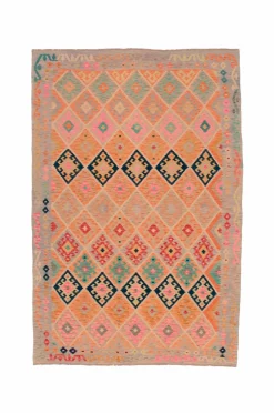 Bargi Uldtæpper|Fladvævede Tæpper-Woolcarpet Kilim 212x316 cm