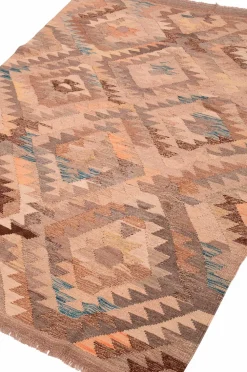 Bargi Uldtæpper|Fladvævede Tæpper-Woolcarpet Kilim 145x193 cm