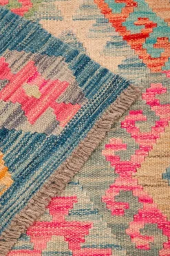 Bargi Uldtæpper|Fladvævede Tæpper-Woolcarpet Kilim 181x246 cm