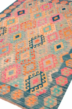 Bargi Uldtæpper|Fladvævede Tæpper-Woolcarpet Kilim 181x246 cm