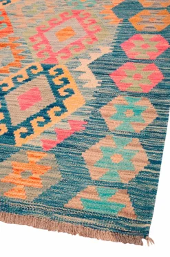 Bargi Uldtæpper|Fladvævede Tæpper-Woolcarpet Kilim 181x246 cm