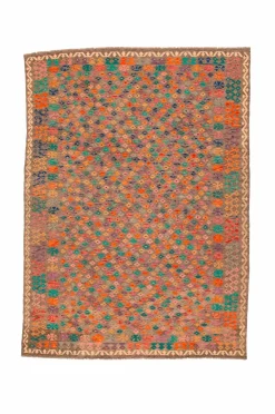Bargi Uldtæpper|Fladvævede Tæpper-Woolcarpet Kilim 247x340 cm