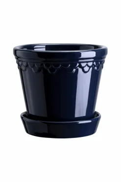 Bergs Potter Potteskjulere-Krukke med underskål Københavner GLAZED, diameter 25 cm