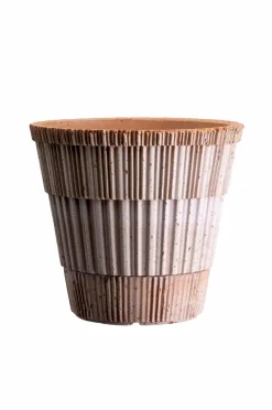 Bergs Potter Potteskjulere-Krukke, Atlas rå, Ø 14 Cm