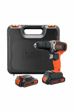 Black & Decker Værktøj & Have-Slagboremaskine 18V lithium-ion 2X1,5AH