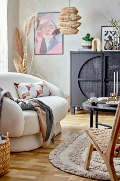 Bloomingville Bomulds- & Kludetæpper-Bomuldstæppe Turi