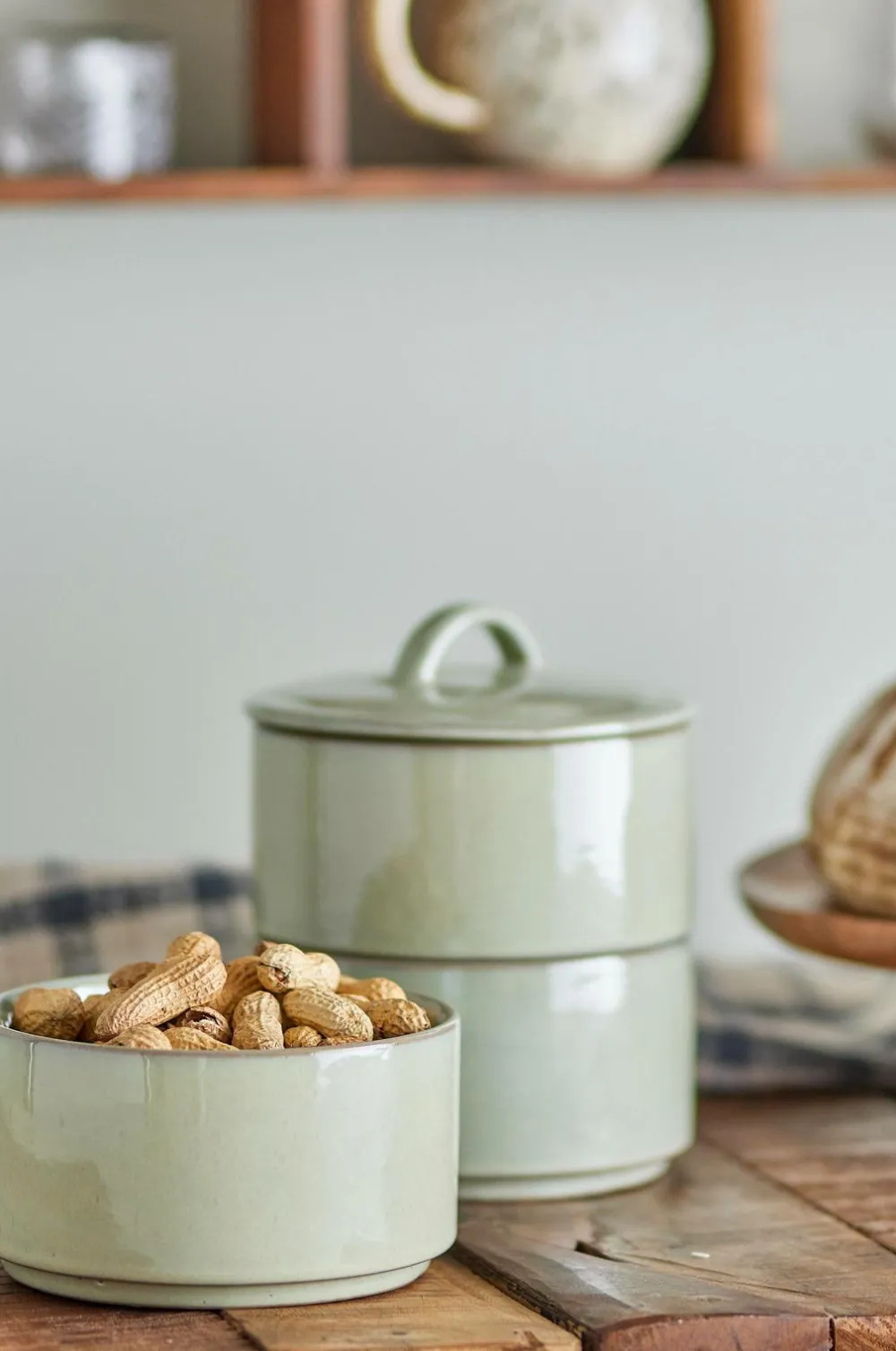 Bloomingville Køkkenopbevaring-Ebba Krukke med låg