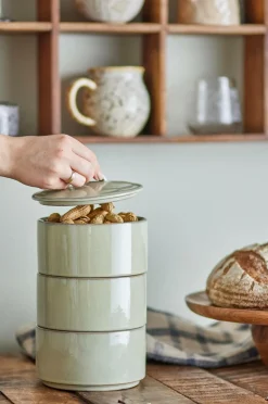 Bloomingville Køkkenopbevaring-Ebba Krukke med låg