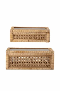 Bloomingville Småopbevaring-Opbevaringsbokse Lally Box i rotting, 2 stk.