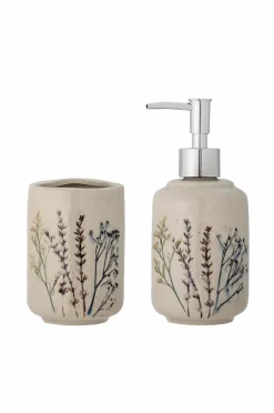 Bloomingville Badeværelsestilbehør-Sæbepumpe og krus Bea