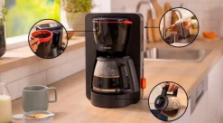 Bosch Kaffe- & Espressomaskiner-Kaffemaskine My Moment Svart Tka3m133 1200 W