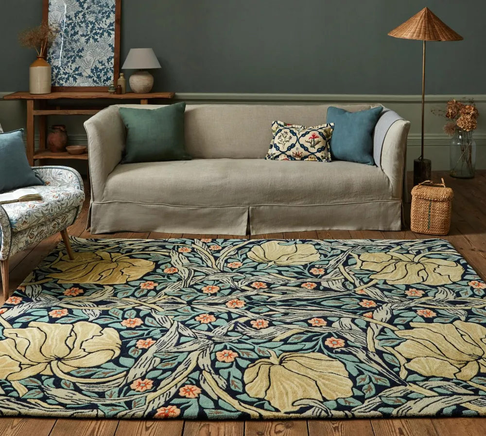 Brink & Campman Uldtæpper-Uldtæppe Pimpernel Indigo