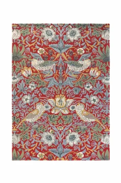 Brink & Campman Uldtæpper-Uldtæppe Strawberry Thief Crimson