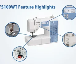 Brother Husholdningselektronik-Symaskine FS100WT