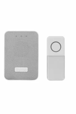 Byron Tv, Lyd & Det Smarte Hjem-Trådløs dørklokke med stofskrifttype Batteridrevet