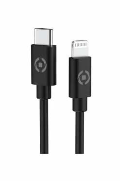 Celly Mobiltelefoner, Tablets & Tilbehør-Biloplader Mini USB-C PD 20W + USB-C til Lightning-kabel