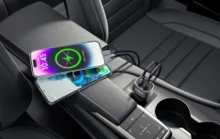 Celly Mobiltelefoner, Tablets & Tilbehør-Biloplader 1xusb-c PD 1xusb-a 65w