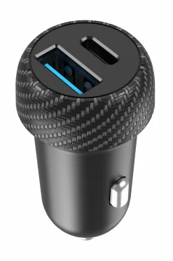 Celly Mobiltelefoner, Tablets & Tilbehør-Biloplader 1xusb-c PD 1xusb-a 45w