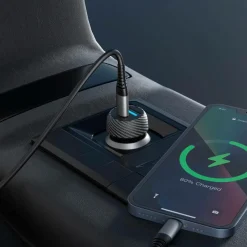 Celly Mobiltelefoner, Tablets & Tilbehør-Biloplader 1xusb-c PD 1xusb-a 45w