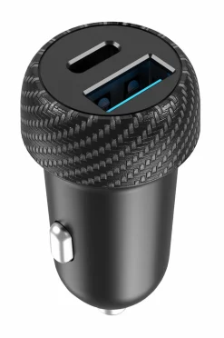 Celly Mobiltelefoner, Tablets & Tilbehør-Biloplader 1xusb-c PD 1xusb-a 35w