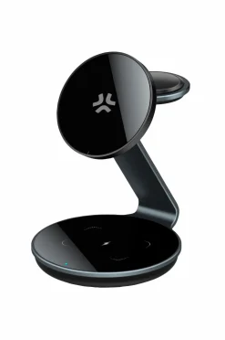 Celly Mobiltelefoner, Tablets & Tilbehør-Magstand3in1evo 3-i-1 magnetisk stativ til trådløs opladning 15w