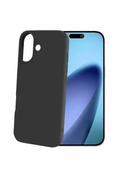 Celly Mobiltelefoner, Tablets & Tilbehør-Mobiltelefoncover Cromo Soft Rubber Case Iphone 17 Svart