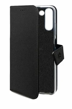 Celly Mobiltelefoner, Tablets & Tilbehør-Tegnebogetui Wally Wallet Case Galaxy S25+ Sort