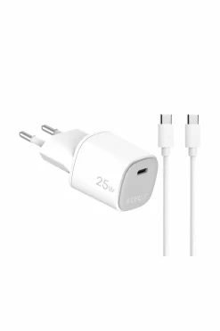 Celly Mobiltelefoner, Tablets & Tilbehør-Usb-oplader Gan 1 x Usb-c PD 25w + usb-c-kabel