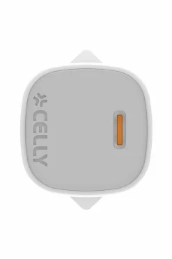 Celly Mobiltelefoner, Tablets & Tilbehør-Usb-oplader Gan 1 x Usb-c PD 20w + Lightning-kabel