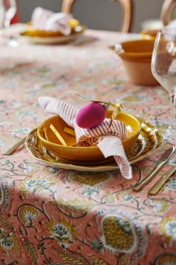 Chamois Bordtekstiler-Hørdug Pomegranate