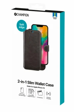 Champion Nordic Mobiltelefoner, Tablets & Tilbehør-2-in-1 Slim Wallet Iphone 16