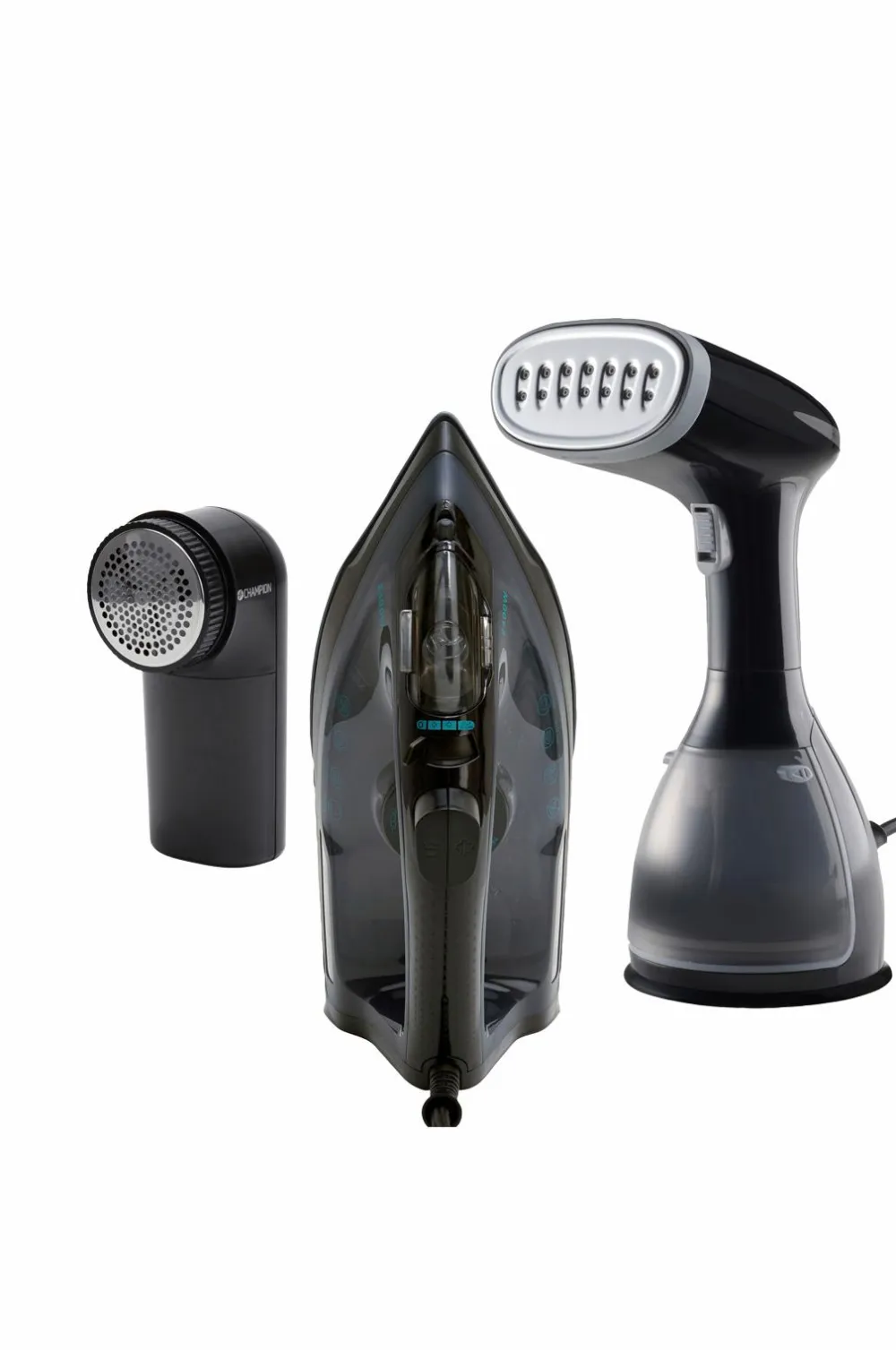 Champion Nordic Husholdningselektronik-Tøjplejepakke - strygejern + damper + fnugfjerner