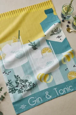 Coucke Køkkentekstiler-Køkkenhåndklæde Gin & Tonic 50x75 cm
